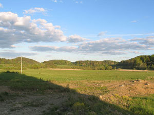 Карелия - пейзаж, вид с грунтовой дороги